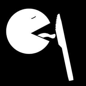 knife: lick